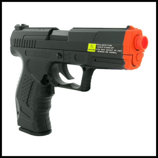 See Airsoft Pistol 2 Electric Full Auto Tactical 2012A James Bond Pistol FPS-150 Blowback, Silencer, Red Dot Scope, Flashlight, Airsoft Gun Package Deal (Mask and BBs)