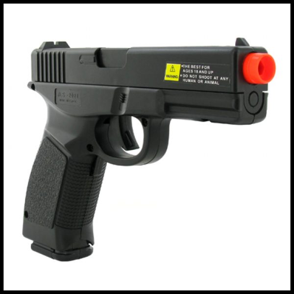 See Airsoft Pistol 2 Electric Full Auto Terminator 2 Pistol FPS-230 Blowback Airsoft Gun Package Deal (Mask and BBs)