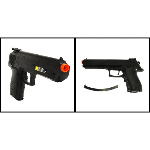 See Airsoft Pistol 2 Electric Magnum Style Pistol 2028B Blowback Airsoft Gun Package Deal (Mask and BBs)