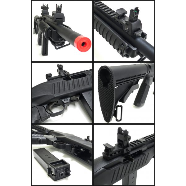 See Airsoft Pistol 2 Green Gas KJW KC-02 Carbine Rifle FPS-525 Airsoft Gun Package Deal (Mask, Green Gas and BBs)