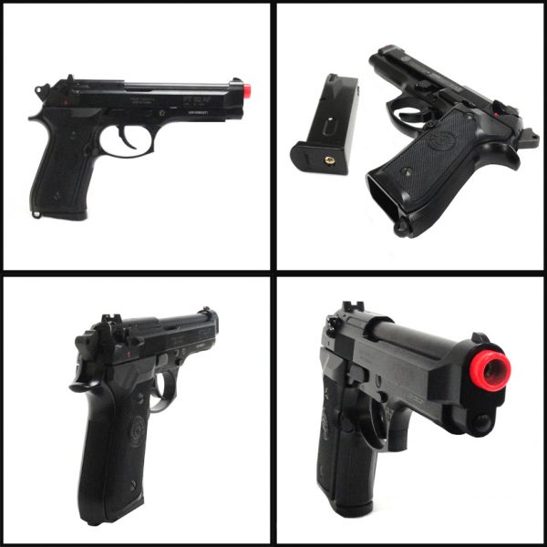 See Airsoft Pistol 2 Green Gas Taurus PT92 Premium Pistol FPS-350 Airsoft Gun Package Deal (Mask, Green Gas and BBs)