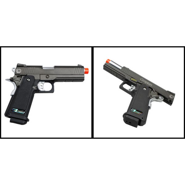 See Airsoft Pistol 2 Green Gas TSD Caspian WE Hi-Capa 4.3 Pistol FPS-400 Full Metal Blowback Airsoft Gun Package Deal (Mask, Green Gas and BBs)