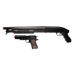 See Airsoft Pistol 1 TSD Spring T-Rex Shotgun FPS-400 M1911 Pistol FPS-300 Combo Pack Airsoft Guns