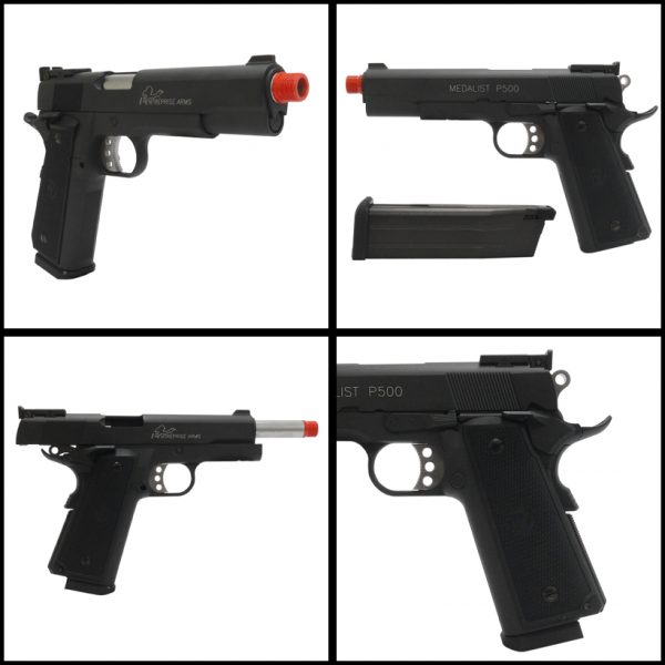 See Airsoft Pistol 2 TSD Tactical Green Gas Full Metal Enterprise Arms 1911 Pistol FPS-375 Blowback Airsoft Gun Package Deal (Mask, Green Gas and BBs)