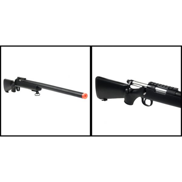 See Airsoft Rifle 2 Spring TSD Tactical SD700 Bolt Action Sniper Rifle Black FPS-520 Airsoft Gun