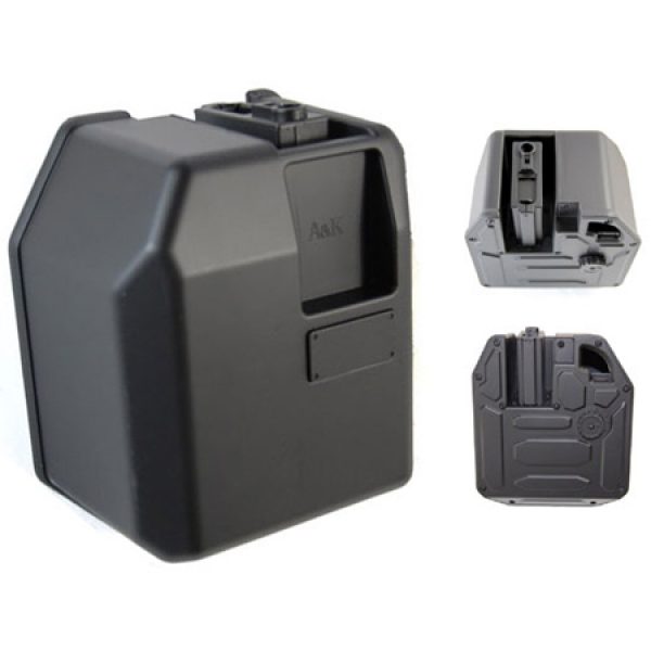 See Airsoft Accessory 1 A&K M-Series 5000 Airsoft Box Drum Magazine