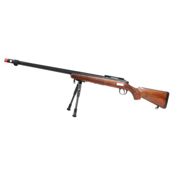 See Airsoft Rifle 1 Spring TSD Tactical SD702 Bolt Action Sniper Rifle Faux Wood FPS-590 Airsoft Gun