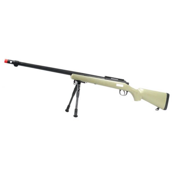 See Airsoft Rifle 1 Spring TSD Tactical SD702 Bolt Action Sniper Rifle Tan FPS-590 Airsoft Gun