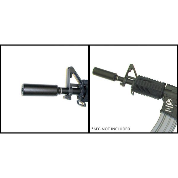 See Airsoft Accessory 2 AMP Tactical Pistol Long Airsoft Silencer