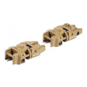 See Airsoft Accessory 1 APS Rhino Airsoft Front And Rear Sights Dark Earth
