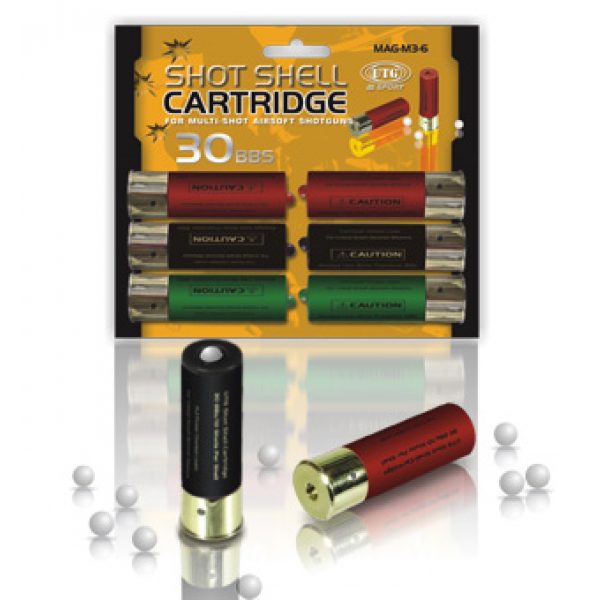 See Airsoft Accessory 1 Blister Pack of 6 Shotgun Shells for the M3 Airsoft Shotguns (LP-SOFT-M3)