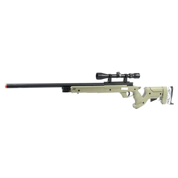 See Airsoft Rifle 1 Spring TSD Tactical SD97 Bolt Action Sniper Rifle Tan FPS-590 Airsoft Gun