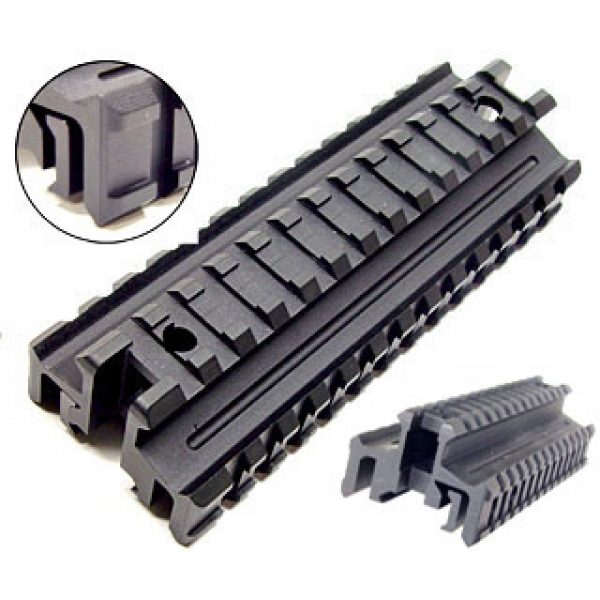 See Airsoft Accessory 1 Deluxe See-Thru Riser with Picatinny Tri-Rail Mount and STANAG Dimension Airsoft Gun Accessory