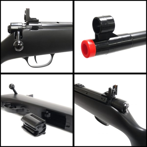 See Airsoft Rifle 2 Spring UHC Super 9 Bolt Action Sniper Rifle FPS-200 Airsoft Gun