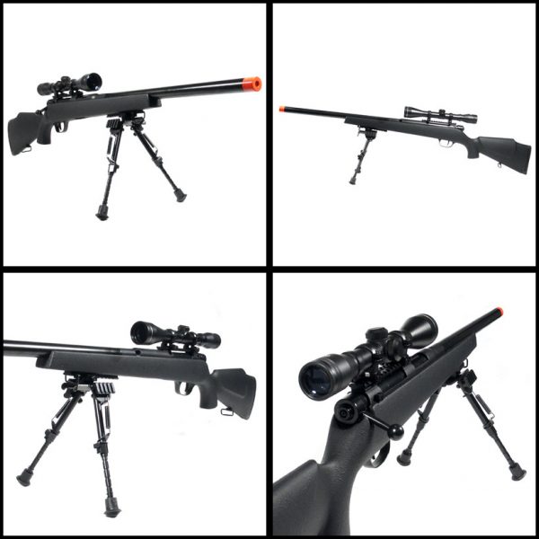 See Airsoft Rifle 2 Spring UHC Swat Super X-9 Bolt Action Sniper Rifle FPS-400 Airsoft Gun