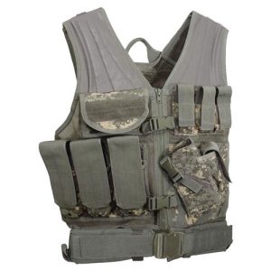 See Airsoft Accessory 1 Condor Outdoor Airsoft Cross Draw Vest/Tactical Belt ACU Camo