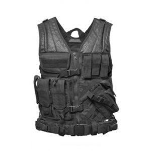 See Airsoft Accessory 1 Condor Outdoor Airsoft Cross Draw Vest/Tactical Belt Black