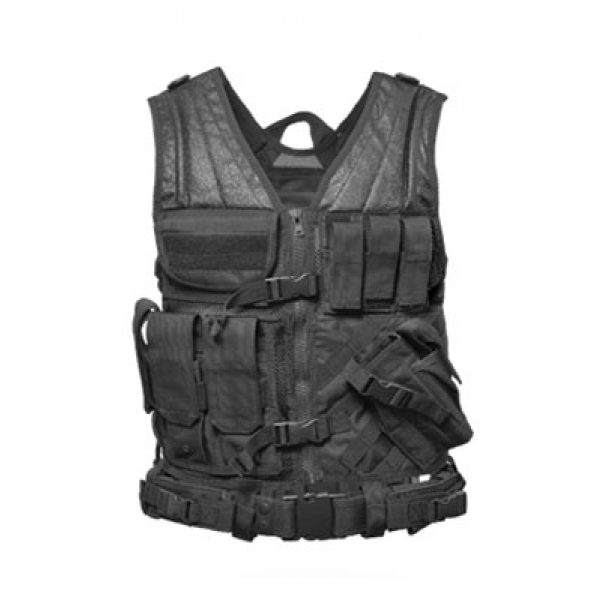 See Airsoft Accessory 1 Condor Outdoor Airsoft Cross Draw Vest/Tactical Belt Black