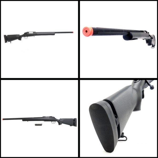 See Airsoft Rifle 2 Spring UK Arms M28 Bolt Action Sniper Rifle FPS-575 Airsoft Gun