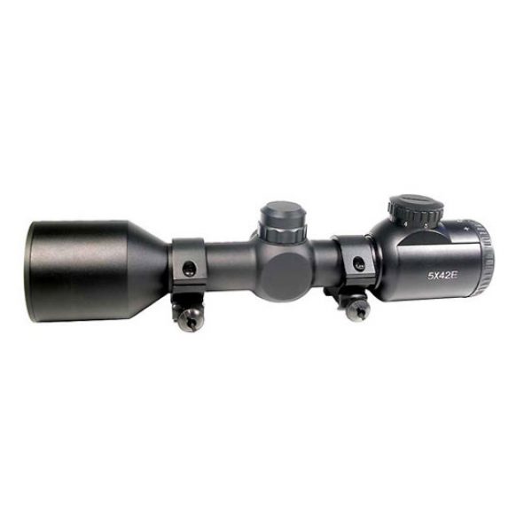 See Airsoft Accessory 1 Cyber Gun Swiss Arms 5x42E Compact Scope With Illuminated Electronic Reticule Airsoft Gun Accessory
