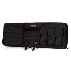 See Airsoft Accessory 1 Explorer 40 Inch Black Airsoft Double Rifle Case with Molle Pockets