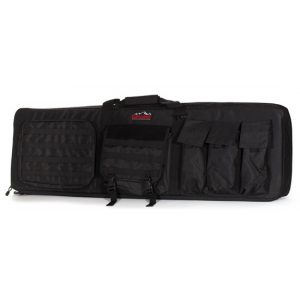 See Airsoft Accessory 1 Explorer 45 Inch Black Airsoft Double Rifle Case with Molle Pockets