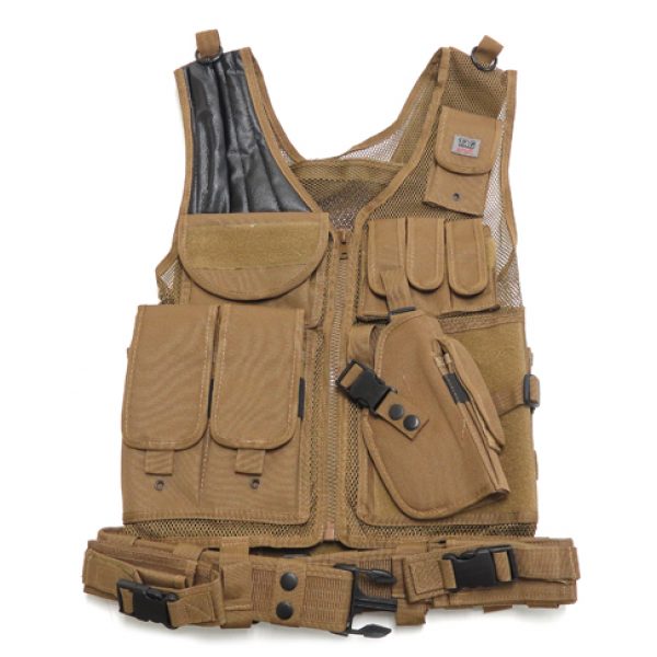 See Airsoft Accessory 1 Fidragon Airsoft Deluxe Tactical Vest Coyote Tan