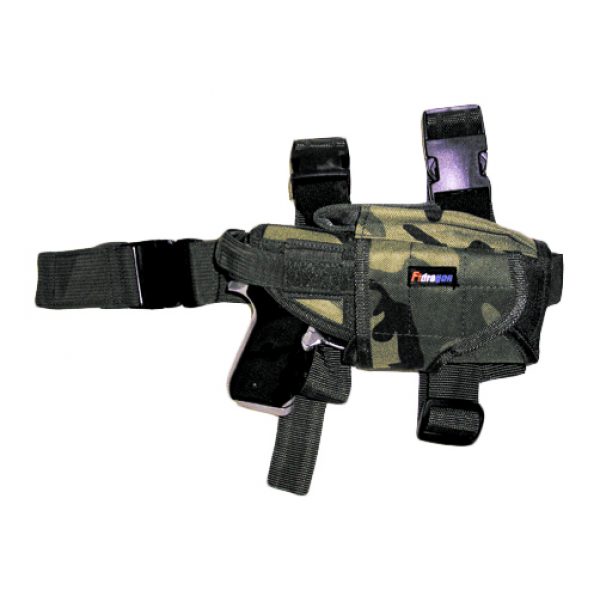 See Airsoft Accessory 1 Fidragon Airsoft Universal Woodland Camo Right Handed Tactical Holster
