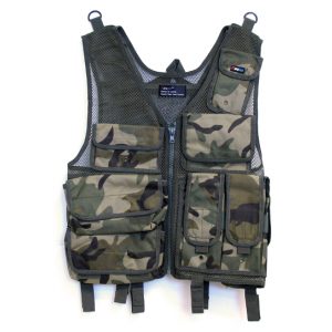 See Airsoft Accessory 1 Fidragon Tactical Vest Woodland Camo Airsoft Accessory