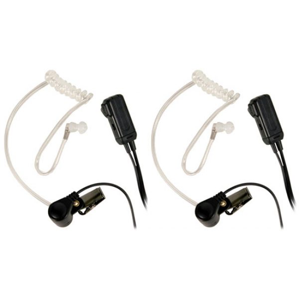 See Airsoft Accessory 1 Midland AVPH3 Transparent Security Headsets Pair with PTT/VOX