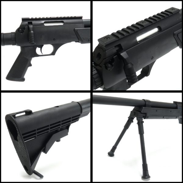 See Airsoft Rifle 2 Spring WELL MB06B Bolt Action Sniper Rifle Black FPS-500 Airsoft Gun