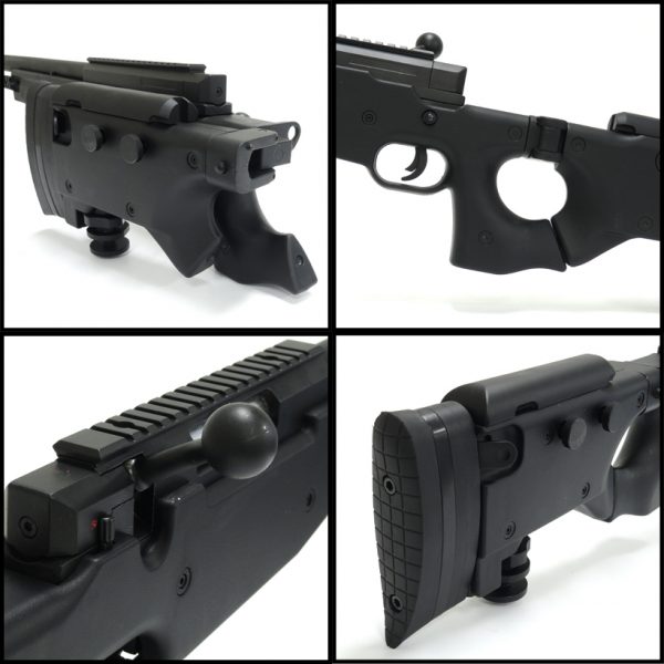 See Airsoft Rifle 2 Spring WELL MB08B L96 Bolt Action Sniper Rifle Black FPS-550 Airsoft Gun