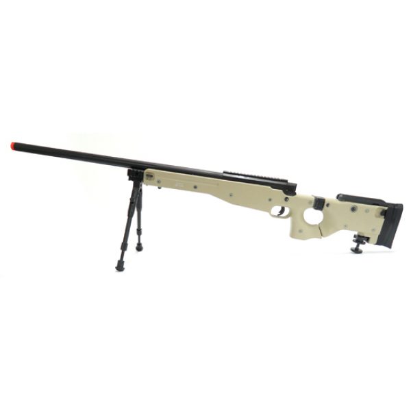 See Airsoft Rifle 1 Spring WELL MB08C L96 Bolt Action Sniper Rifle Tan FPS-550 Airsoft Gun
