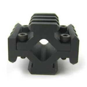 See Airsoft Accessory 1 NcStar Airsoft MBM Quad-Rail Weaver Base Universal Barrel Mount