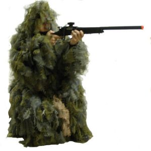 See Airsoft Accessory 1 Polyester Leaf Ghilli Suit Large to X-Large Size Camo Airsoft Gun Accessory