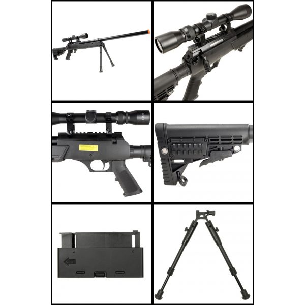 See Airsoft Rifle 2 Spring WELL MB13D Bolt Action Sniper Rifle FPS-465 Airsoft Gun