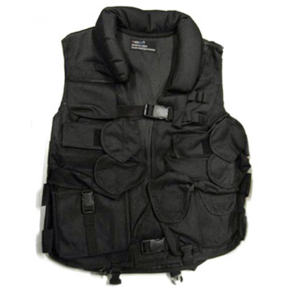 See Airsoft Accessory 1 ST31B Tactical Vest with Soft Collar Black Airsoft Accessory
