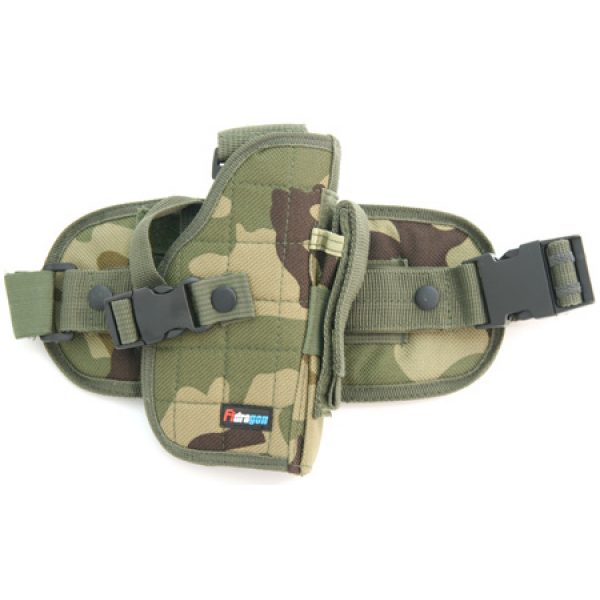 See Airsoft Accessory 1 Tactical Right Leg Thigh Holster Woodland Camouflage Airsoft Gun Accessory