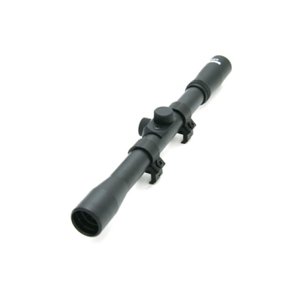 See Airsoft Accessory 1 Tasco Black Sniper Scope 4 x 20 Airsoft Gun Accessory