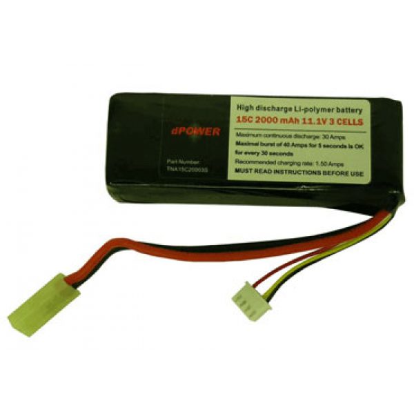 See Airsoft Accessory 1 Tenergy 20C 1600mAh 11.1V LiPo 3-Cell Airsoft Battery