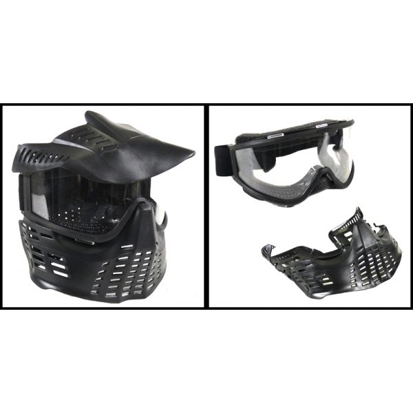 See Airsoft Accessory 2 TSD Airsoft Full Face Mask With Removeable Goggles And Visor Airsoft Gun Accessory