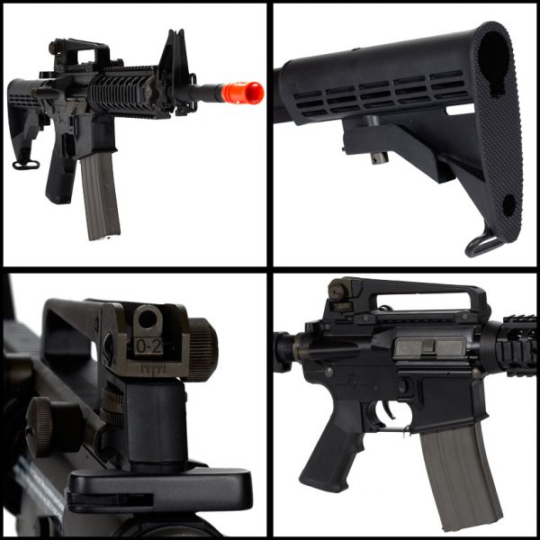 See Airsoft Rifle 2 Green Gas King Arms Colt M4 FPS-430 Blowback Airsoft Rifle