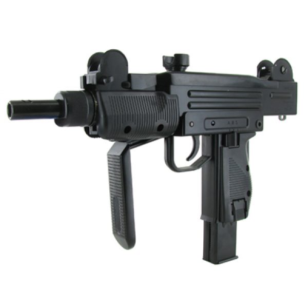 See Airsoft Rifle 1 CO2 Mini Uzi .177 Cal. Rifle FPS-345 Full Metal Blowback BB Airgun