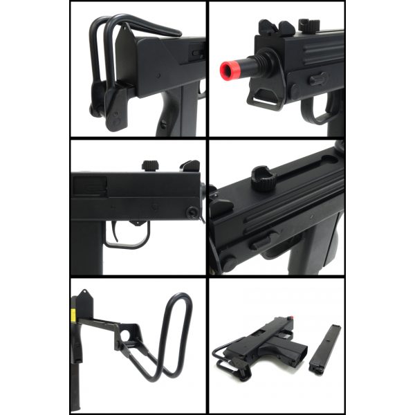 See Airsoft Rifle 2 Green Gas KWA M11A1 NS2 SMG FPS-430 Blowback Airsoft Gun