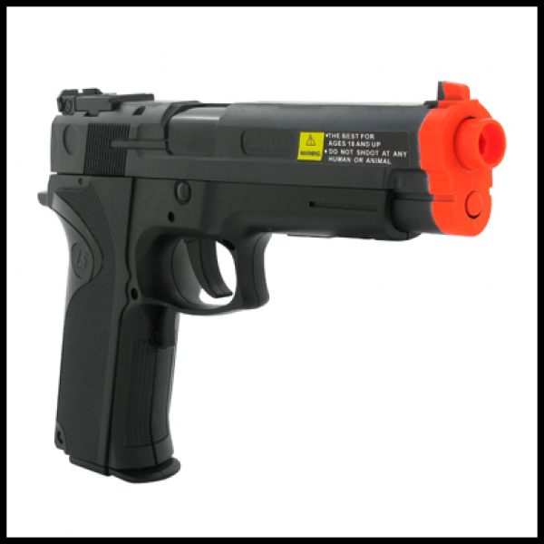 See Airsoft Pistol 2 Electric Full Auto Tactical Model 2023A Pistol FPS-150, Silencer, Red Dot Scope, Flashlight, Blowback Airsoft Gun
