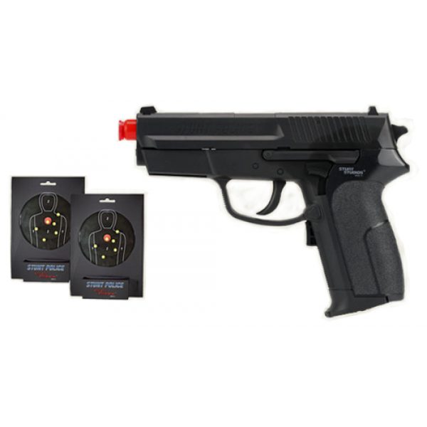 See Airsoft Pistol 1 Electric Stunt Police John K. Black Body Blow Back Pistol FPS-150 Airsoft Gun