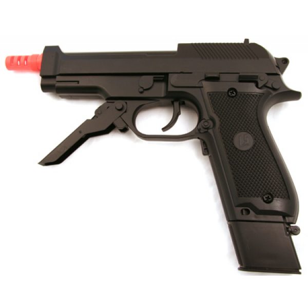 See Airsoft Pistol 1 JLS 2029B Pistol 20 Rnd FPS 200 1/1 Scale Adjustable Hop-Up Folding Handle Electric Airsoft Gun