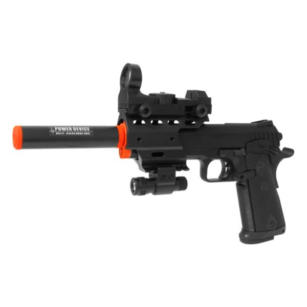 See Airsoft Pistol 1 Refurbished Electric Full Auto Tactical Custom 1911 Pistol FPS-150 Blowback Airsoft Gun