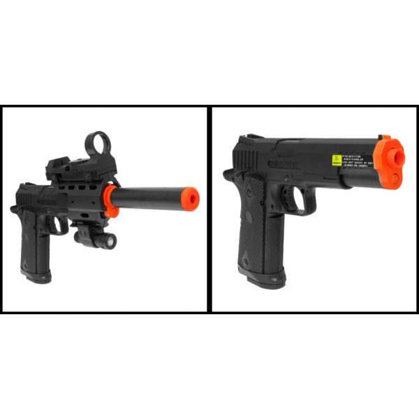 See Airsoft Pistol 2 Refurbished Electric Full Auto Tactical Custom 1911 Pistol FPS-150 Blowback Airsoft Gun