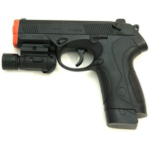See Airsoft Pistol 1 Spring 92 Pistol FPS-200, 20 Rnd. Clip, Red Dot Laser Airsoft Gun
